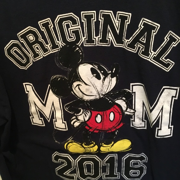 Disney Mickey Mouse T-shirt 2016 Unisex Sz XL Navy - Picture 1 of 4